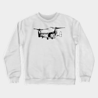 Bell Boeing V-22 Osprey - Black Design Crewneck Sweatshirt